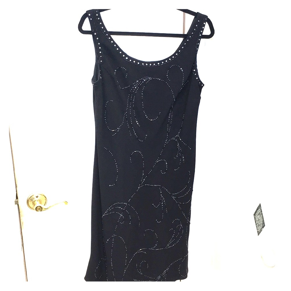 Hand-beaded Little Black Dress!